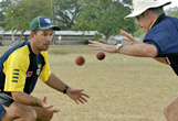 juggling practice to skipper Ricky Ponting